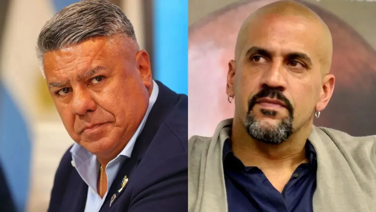 Chiqui Tapia y Juan Sebastián Verón