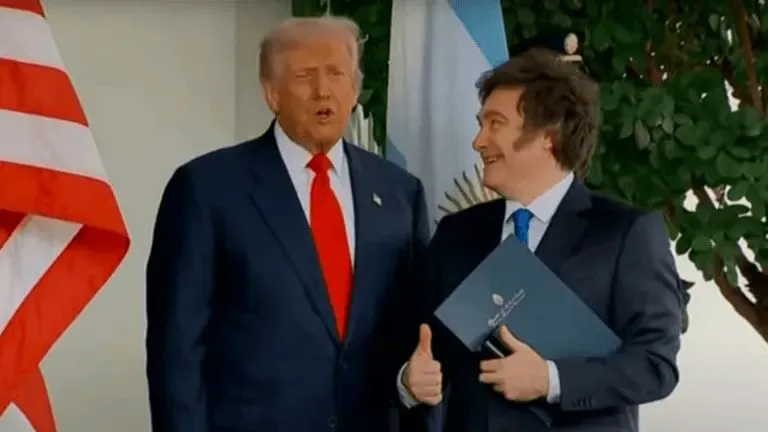Milei junto a Trump